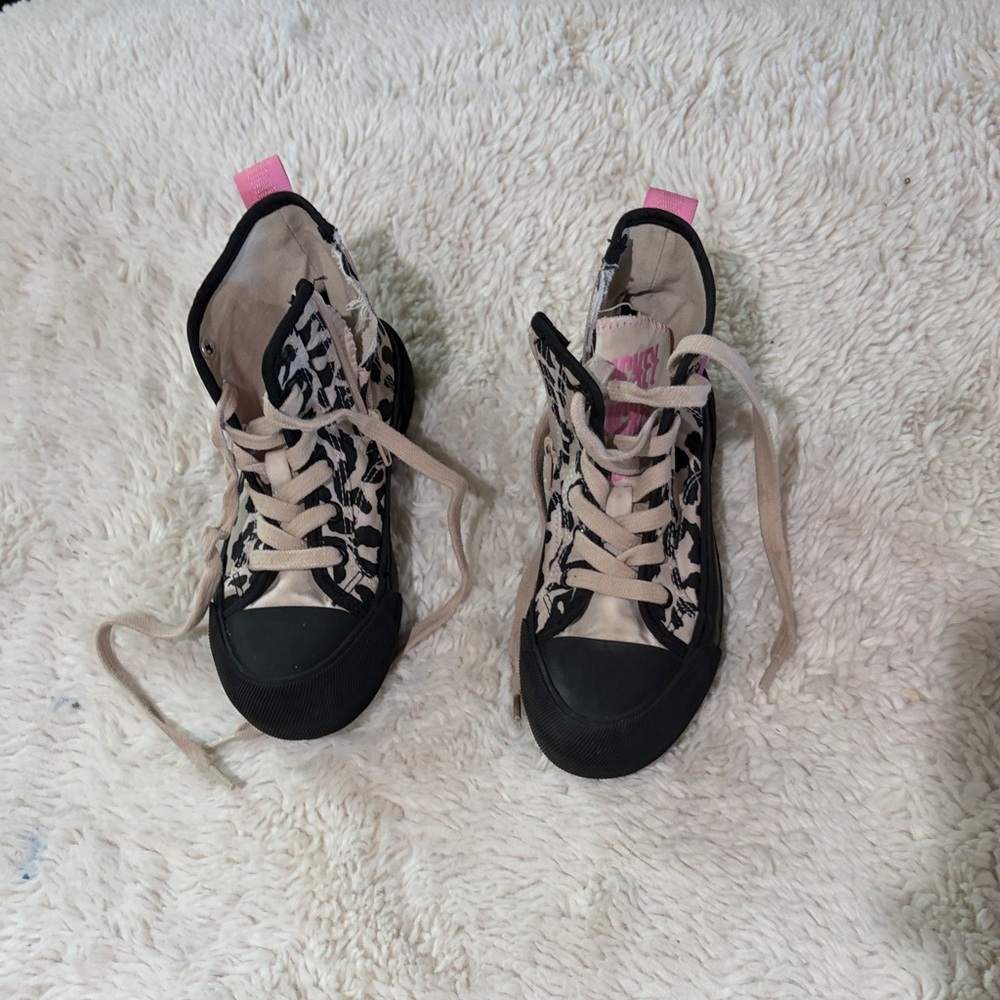 Zara Kids Disney Mickey Mouse Leopard print Sneakers Size 29 (Size 11.5)